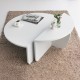 Coffee Table Podium - White White Coffee Table Podium - White White