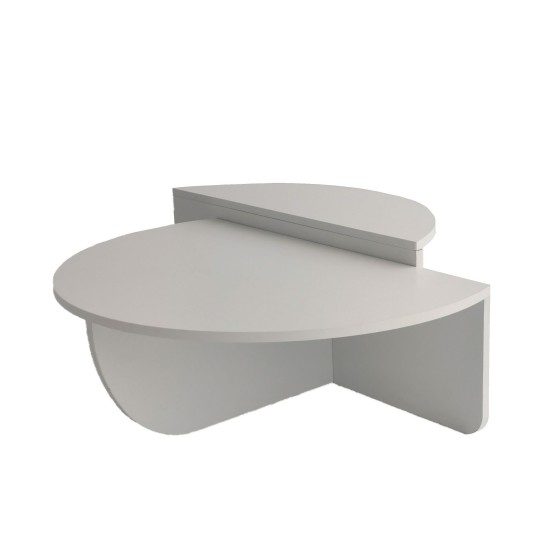 Coffee Table Podium - White White Coffee Table Podium - White White