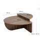 Coffee Table Podium - Walnut Walnut