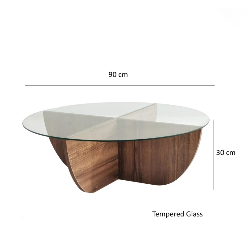 Coffee Table Lily - Walnut Walnut