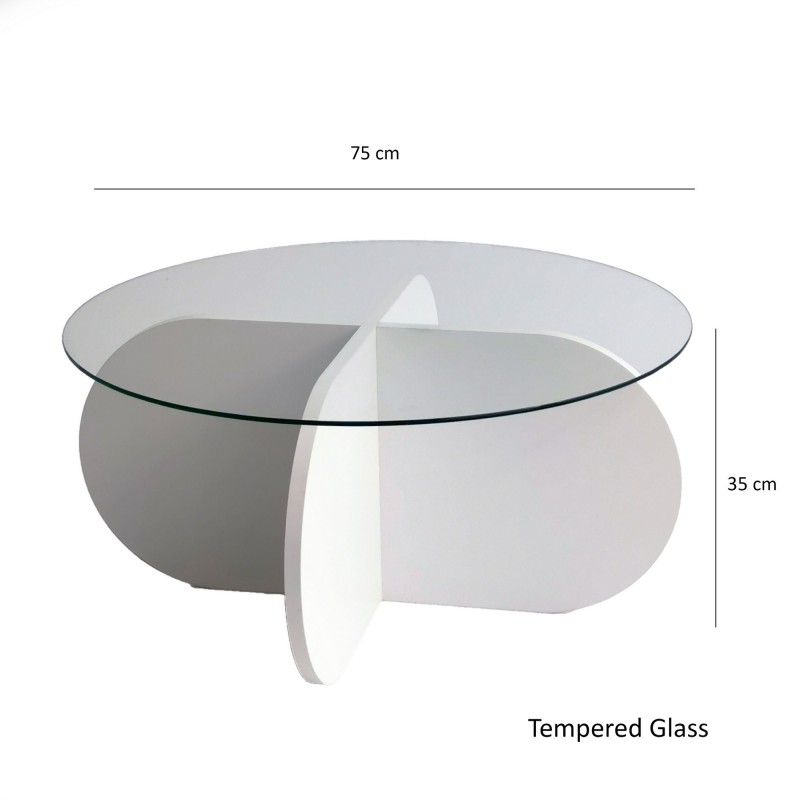 Coffee Table Bubble - White White
