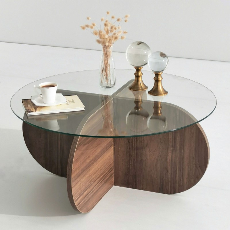 Coffee Table Bubble - Walnut Walnut