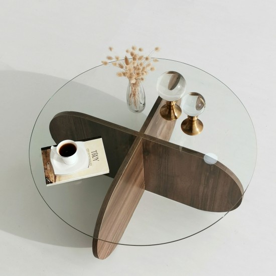 Coffee Table Bubble - Walnut Walnut