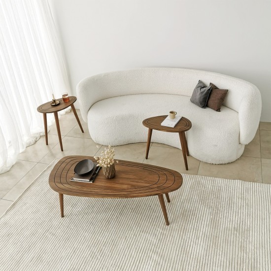 Coffee Table Sweet - Walnut Walnut Hanah Home Coffee Table Sweet - Walnut Walnut