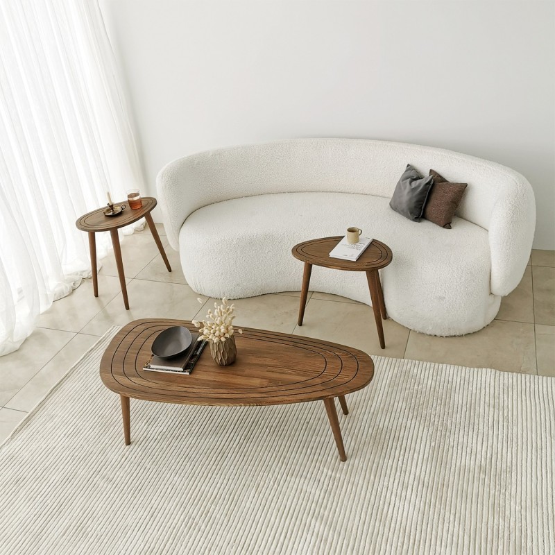 Hanah Home Coffee Table Sweet - Walnut Walnut