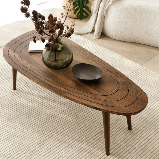 Coffee Table Sweet - Walnut Walnut Hanah Home Coffee Table Sweet - Walnut Walnut