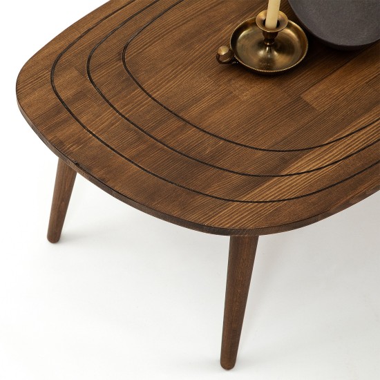 Coffee Table Sweet - Walnut Walnut Hanah Home Coffee Table Sweet - Walnut Walnut