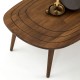Coffee Table Sweet - Walnut Walnut Hanah Home Coffee Table Sweet - Walnut Walnut
