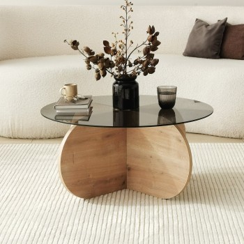 Coffee Table Bubble - Sapphire Oak, Fume Oak
Fume