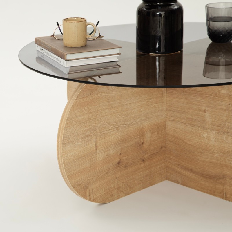 Coffee Table Bubble - Sapphire Oak, Fume Oak
Fume