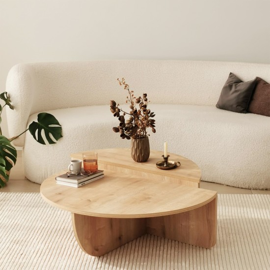 Coffee Table Podium - Sapphire Oak Sapphire Oak Coffee Table Podium - Sapphire Oak Sapphire Oak