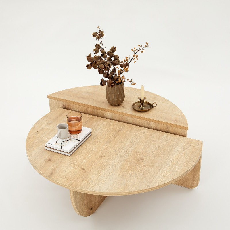 Coffee Table Podium - Sapphire Oak Sapphire Oak