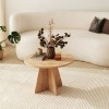 Hanah Home Coffee Table Mushroom - Sapphire Oak Sapphire Oak