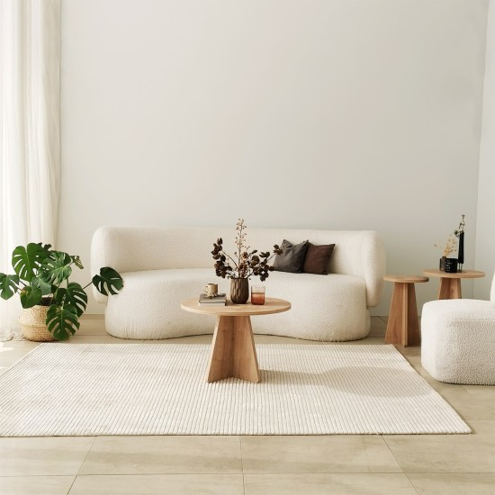 Coffee Table Mushroom - Sapphire Oak Sapphire Oak Hanah Home Coffee Table Mushroom - Sapphire Oak Sapphire Oak