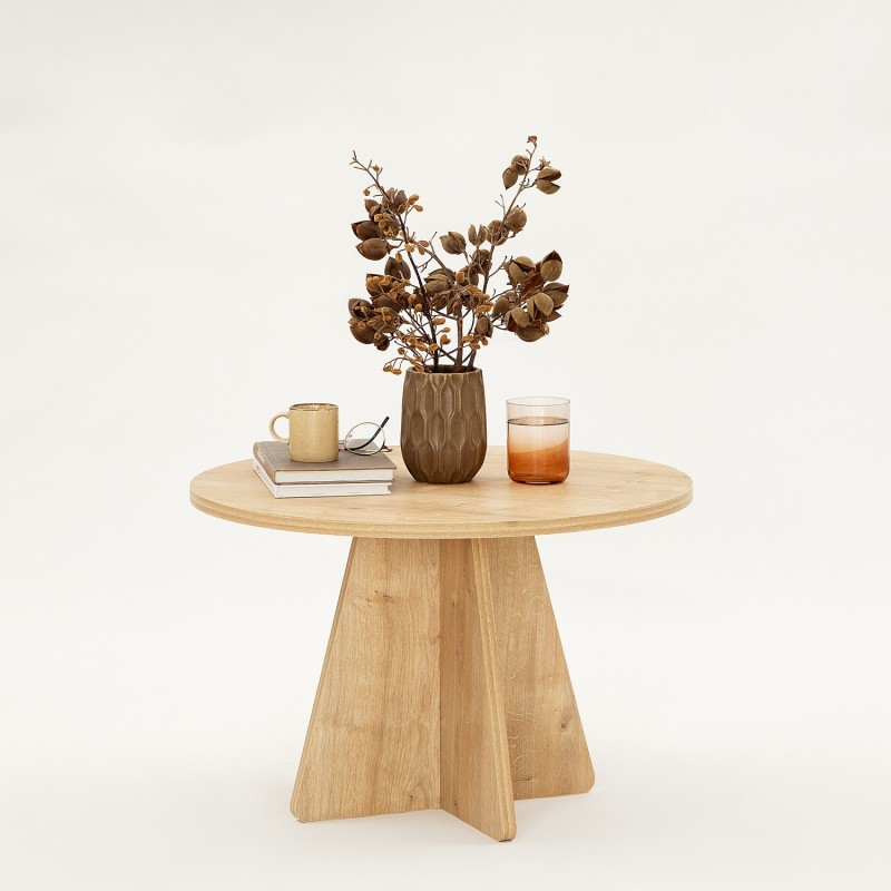 Hanah Home Coffee Table Mushroom - Sapphire Oak Sapphire Oak