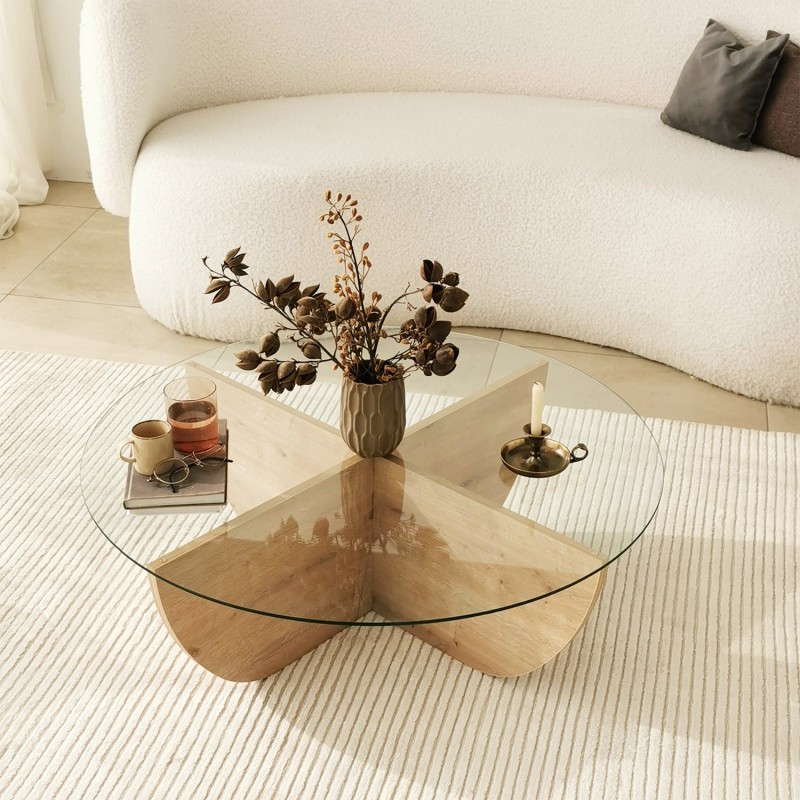 Coffee Table Lily - Sapphire Oak Sapphire Oak