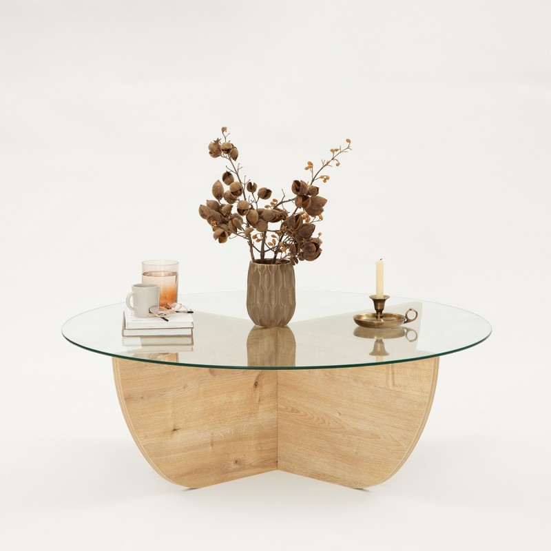 Coffee Table Lily - Sapphire Oak Sapphire Oak