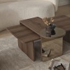 Coffee Table Set Luna 2 - Bronzie, Walnut Bronzie
Walnut