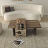 Coffee Table Set Luna 2 - Bronzie, Walnut Bronzie
Walnut