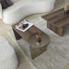 Coffee Table Set Luna 2 - Bronzie, Walnut Bronzie
Walnut