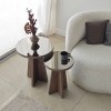 Side Table Set Luna 2 - Bronzie, Walnut Bronzie
Walnut