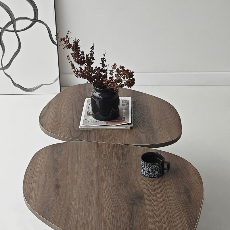 Coffee Table Stones - Walnut Walnut
