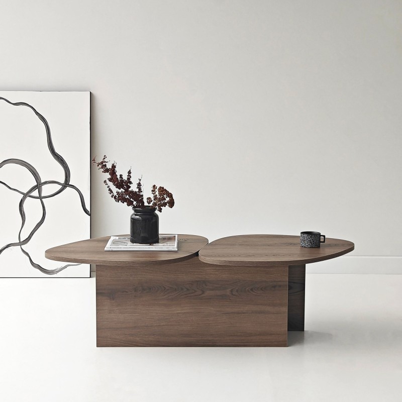 Coffee Table Stones - Walnut Walnut