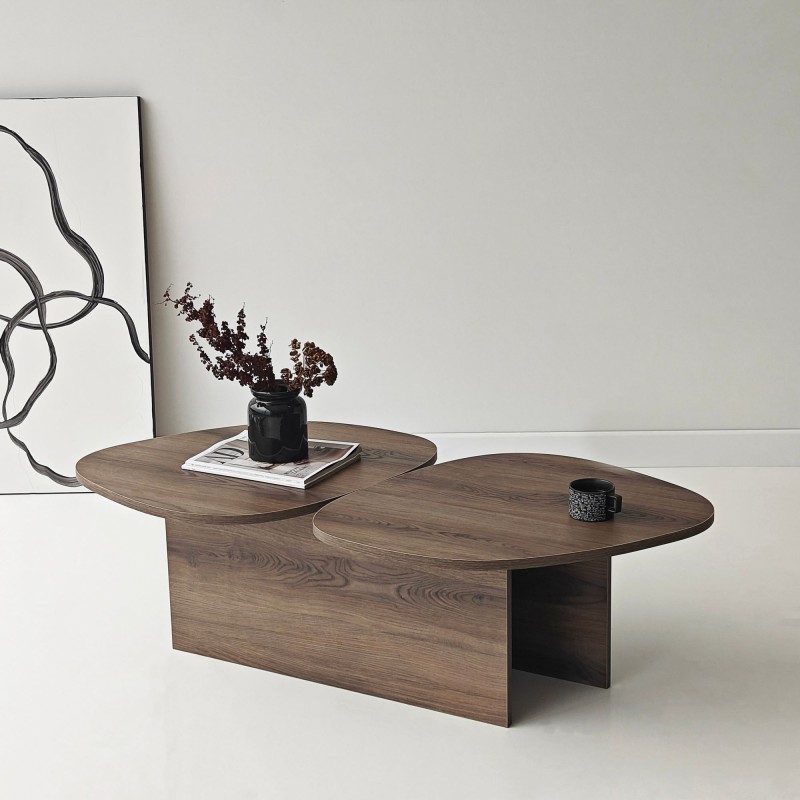 Coffee Table Stones - Walnut Walnut