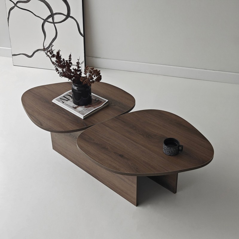 Coffee Table Stones - Walnut Walnut