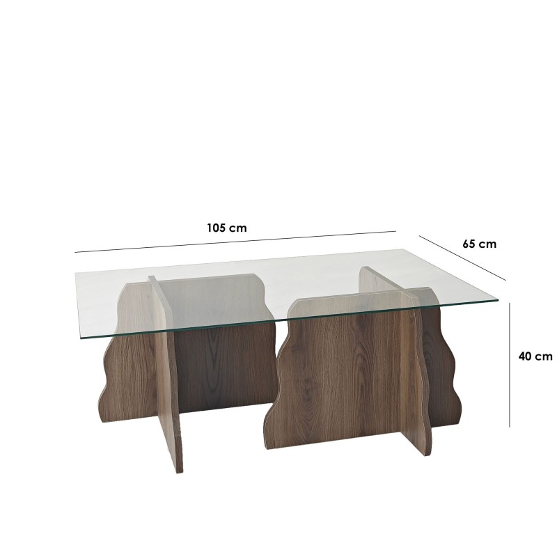 Coffee Table Canyon - Walnut, Transparent Walnut
Transparent