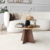 Coffee Table Mushroom - Gold, Walnut v2 Gold
Walnut