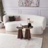 Coffee Table Set Mushroom 2 - Gold, Walnut Gold
Walnut