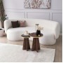 Coffee Table Set Mushroom 2 - Gold, Walnut Gold
Walnut