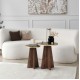 Coffee Table Set Mushroom 2 - Gold, Walnut Gold
Walnut