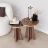 Coffee Table Set Mushroom 2 - Gold, Walnut Gold
Walnut