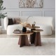 Coffee Table Set Mushroom 2 - Gold, Walnut Gold
Walnut