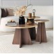 Coffee Table Set Mushroom 2 - Gold, Walnut Gold
Walnut