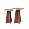 Coffee Table Set Mushroom 2 - Gold, Walnut Gold
Walnut