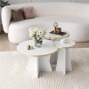 Coffee Table Mushroom - Gold, White v2 Gold
White