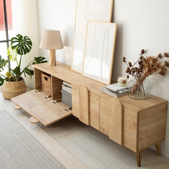 TV Stand New Line - Sapphire Oak v2 Oak TV Stand New Line - Sapphire Oak v2 Oak