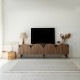 Έπιπλο Τηλεόρασης - Mesta - Χρώμα Καρυδί - 180x35x50εκ