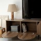 Έπιπλο Τηλεόρασης - Mesta - Χρώμα Καρυδί - 180x35x50εκ