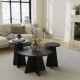 Coffee Table Set Mushroom 3 - Black Black Coffee Table Set Mushroom 3 - Black Black