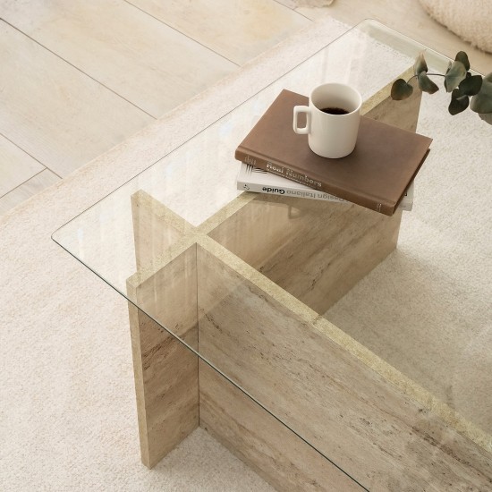 Coffee Table New Escape Travertine Coffee Table New Escape Travertine