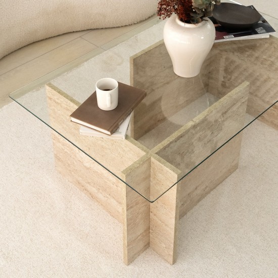 Coffee Table New Escape Travertine Coffee Table New Escape Travertine