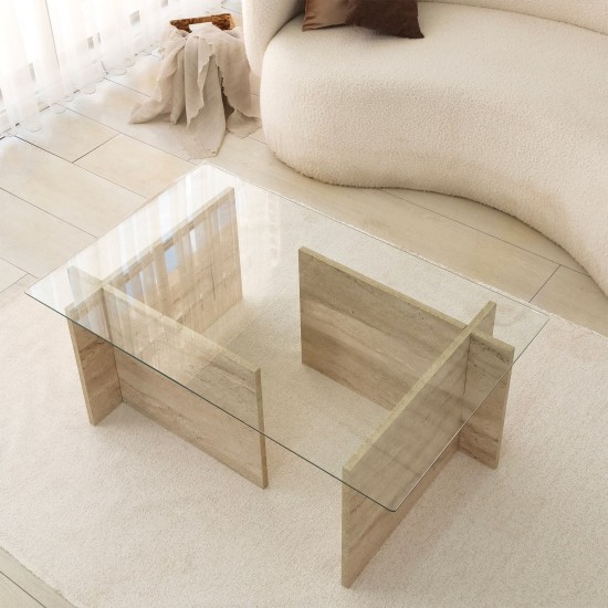 Coffee Table New Escape Travertine Coffee Table New Escape Travertine