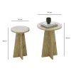 Coffee Table Set Mushroom 2 Travertine
