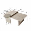 Nesting Table (2 Pieces) Luna - Travertine Travertine
Bronze
