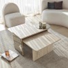 Nesting Table (2 Pieces) Luna - Travertine Travertine
Bronze