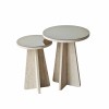 Side Table Set Luna - Travertine Travertine
Bronze